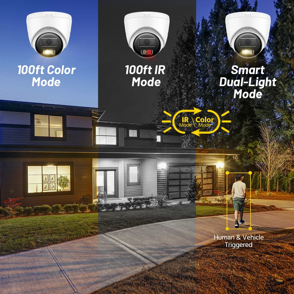 ANNKE Smart Security Camera 8MP PoE Outdoor Infrared Night Vision IP Cam Person/Vehicle Detection 4K Poe Surveillance Camera