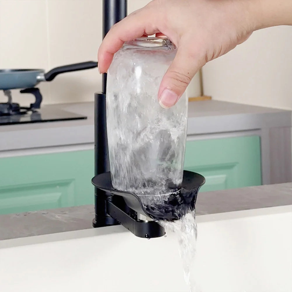 Multi Function Kitchen Faucet Flying Rain Stream Nozzle Waterfall Kitchen Sink Faucets Deck Mounted Cup Washer Kitchen Mixer Tap