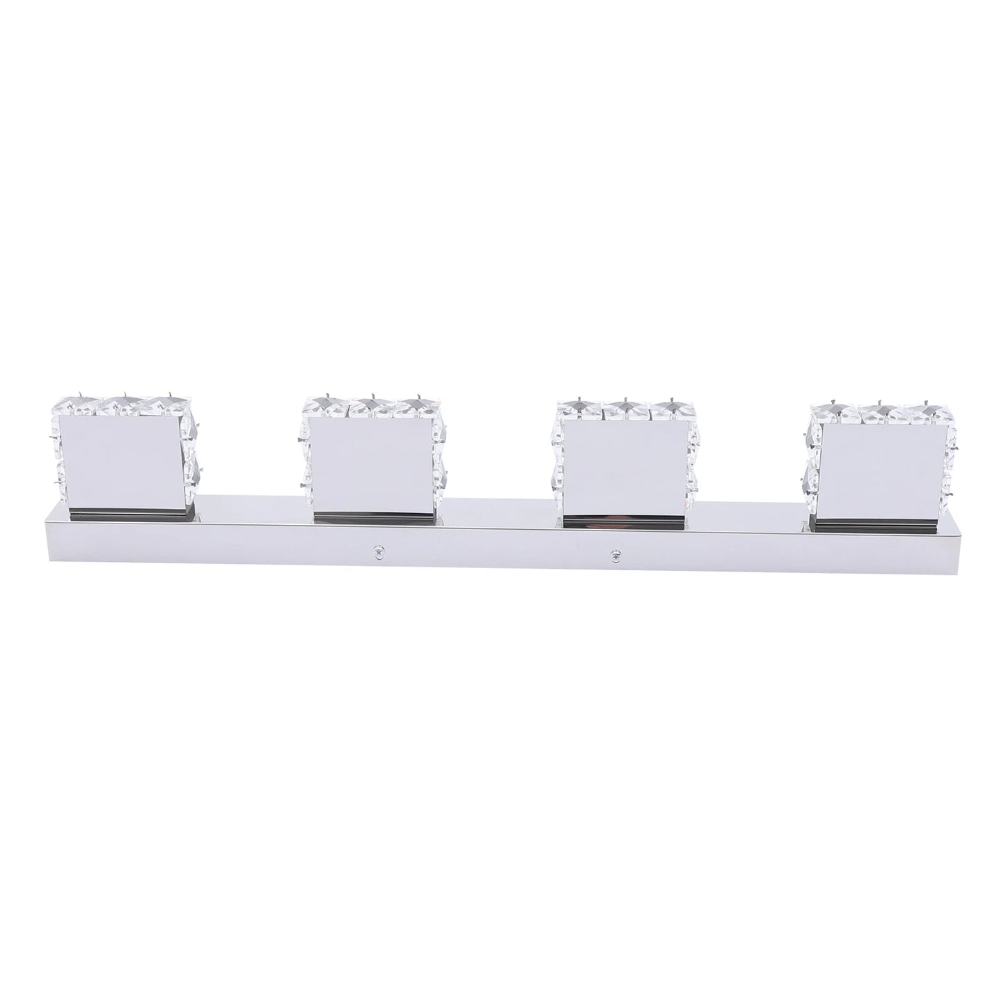 4-Head Crystal Mirror Light Modern Bathroom over Makeup Light Long over Waterproof Wall Lamp LED Wall Fixtures Sconce
