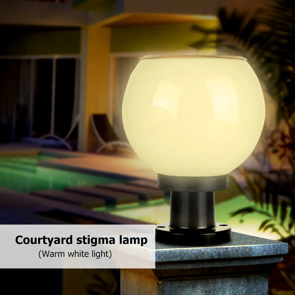 Waterproof Solar LED Bollard Light Outdoor Garden Yard Lawn Pillar Lamp