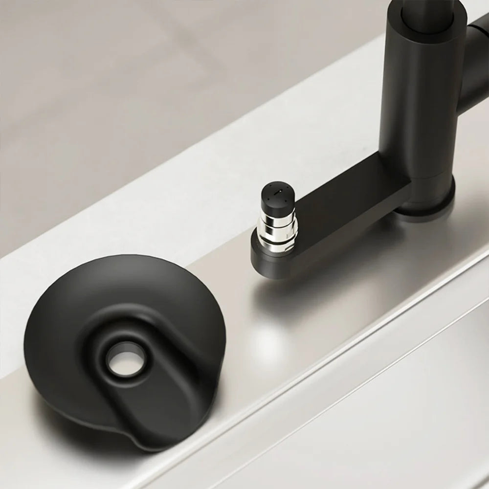 Multi Function Kitchen Faucet Flying Rain Stream Nozzle Waterfall Kitchen Sink Faucets Deck Mounted Cup Washer Kitchen Mixer Tap