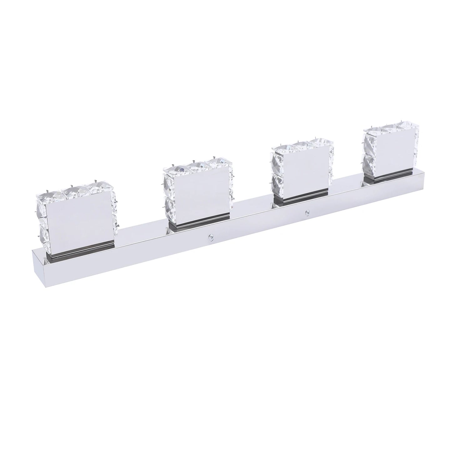 4-Head Crystal Mirror Light Modern Bathroom over Makeup Light Long over Waterproof Wall Lamp LED Wall Fixtures Sconce