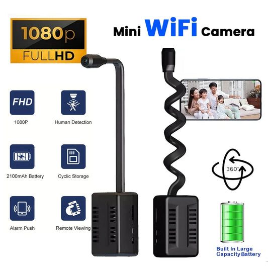 Mini WiFi Surveillance Camera 1080P Wireless Nanny Cam with Motion Detection Home Recording Security Cam for Indoor Baby Pet